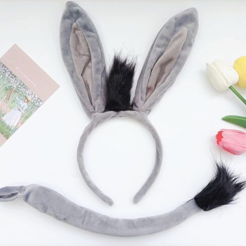 Donkey Ears, Donkey Ears and Tail, Donkey Headband, Donkey Ears Headband for Adult in Saudi Arabia