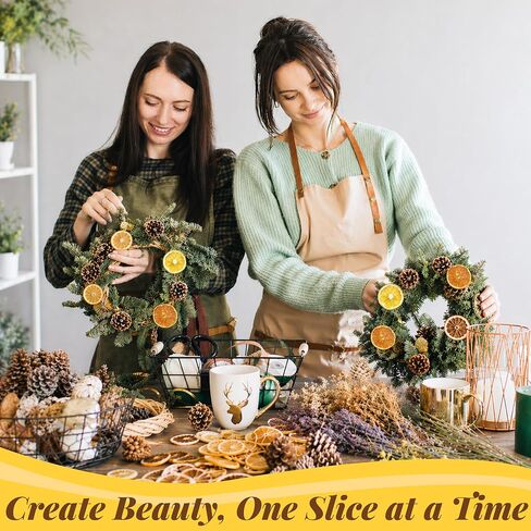 105 PCS DIY Dried Flowers & Fruit Kit, Dried Flowers for Crafts, 15 Types Natural Mixed Lavender and Scented Orange Slices, Perfect for Home Decor, Wedding & Party Arrangement, Wreath, Garland in Saudi Arabia