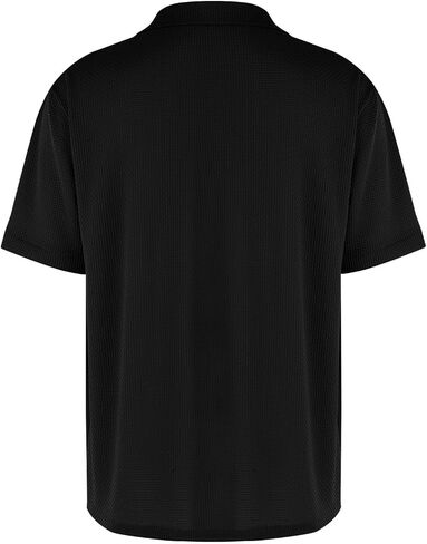 Breeze Polo Shirts for Men Beer Belly Wearbreeze Capri Short Sleeve Collared Casual Golf Shirts Textured Quick Dry in Saudi Arabia