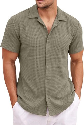 Breeze Polo Shirts for Men Beer Belly Wearbreeze Capri Short Sleeve Collared Casual Golf Shirts Textured Quick Dry in Saudi Arabia
