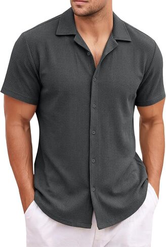 Breeze Polo Shirts for Men Beer Belly Wearbreeze Capri Short Sleeve Collared Casual Golf Shirts Textured Quick Dry in Saudi Arabia