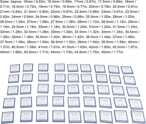 Asixxsix 59Pcs Watch Glass, Watch Crystal Lens Glass MineralGlass Watch Mirror Round Flat Watch Lens WatchGlass Replacement Part for Watchmaker Repair in Kuwait