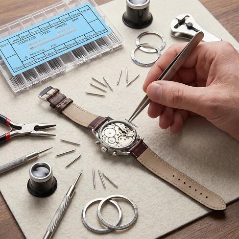 360 Pcs Watch Band Pins, 6-23mm Watch Pins Replacement Kit, Watch Link Cotter Pin Assortment, Stainless Steel Watch Bracelet Pin for Watchmaker Repair in Kuwait