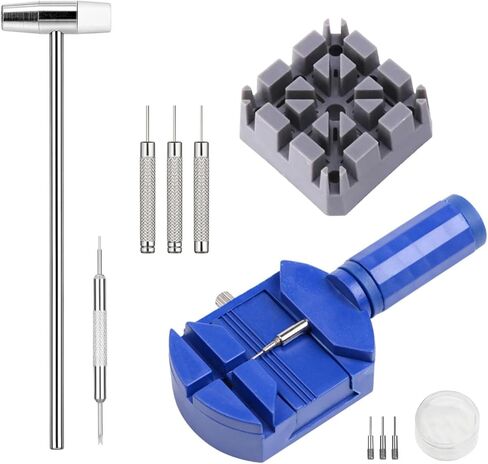 Watch Link Removal Tool Kit - Watch Repair Kit with Spring Bar Tool for Watch Band Resizing and Bracelet Adjustment, Pin Remover for Battery Replacement, Strap Sizing, Link Removal in Saudi Arabia