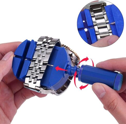 Watch Link Removal Tool Kit - Watch Repair Kit with Spring Bar Tool for Watch Band Resizing and Bracelet Adjustment, Pin Remover for Battery Replacement, Strap Sizing, Link Removal in Saudi Arabia