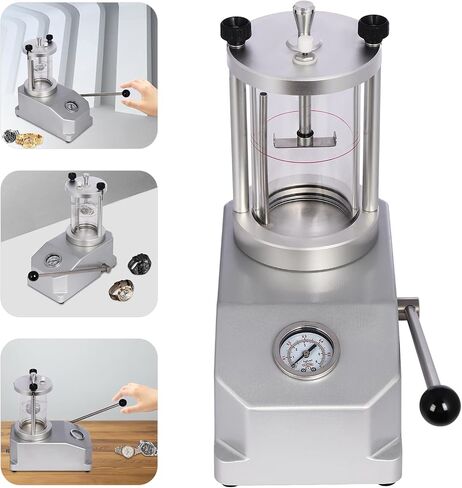 Watch Waterproof Tester Tool, Professional Underwater Watch Case Resistance Pressure Tester 0.3-6.0 bar Air Pressure Watch Resistant Testing Machine in Saudi Arabia