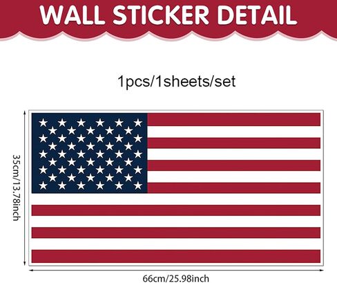 250th Anniversary USA Window Clings for Glass Windows, American Flag Window Stickers 4th of July Double-Sided Reusable Static Window Decals for Party Home Classroom Decorations 1 Sheet, PVC Material in Saudi Arabia