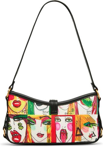Betsey Johnson Artwork Faces Shoulder Bag in Kuwait