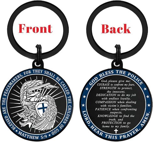 Gezxin Police Officer Gifts for Men Women, Saint Michael Law Enforcement Keychain, Police Academy Graduation Week Promotion Presents in Kuwait