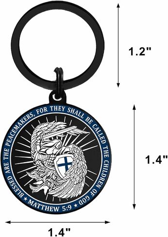 Gezxin Police Officer Gifts for Men Women, Saint Michael Law Enforcement Keychain, Police Academy Graduation Week Promotion Presents in Kuwait