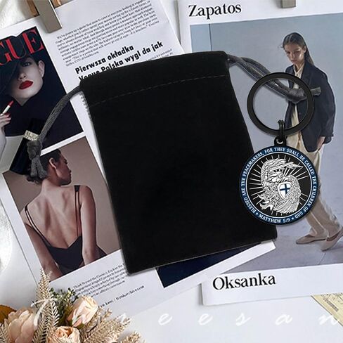Gezxin Police Officer Gifts for Men Women, Saint Michael Law Enforcement Keychain, Police Academy Graduation Week Promotion Presents in Kuwait