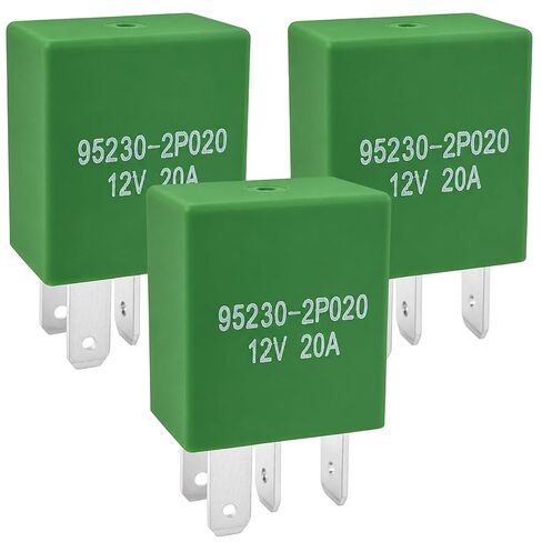3-Piece Set 95230-2P020 Relay 12VDC 20A 4-Pin Compatible for Some Hyundai and Kia Vehicles in Kuwait