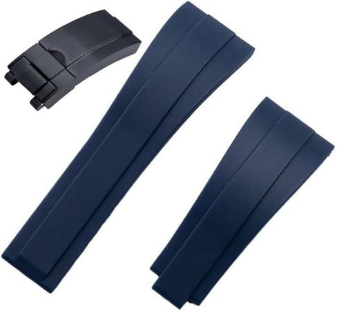 حزام ساعة من مطاط السيليكون مقاس 22 مم لحزام ساعة رولكس سكاي دويلر سكاي ووكر سي دويلر in Kuwait