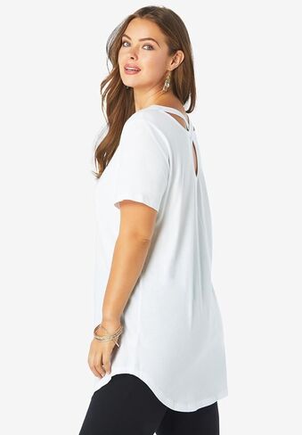 Roaman's Women's Plus Size Ultimate Criss Cross Back Tunic in Kuwait