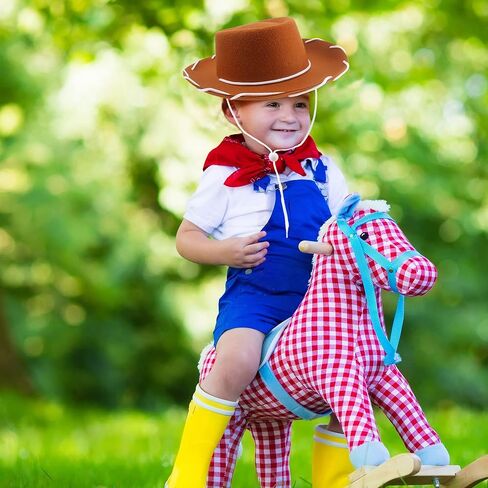 20 Pcs Child Cowboy Hat Felt Western Cowgirl Hat with Neck Drawstring for Kids Cowboy Costume Accessory in Kuwait