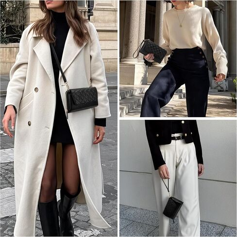 محافظ السوار الصغيرة Rfid Crossbody مخلب محفظة جلدية نباتية حقيبة يد عصرية للنساء مع فتحات للبطاقات in Kuwait