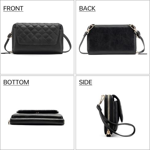 محافظ السوار الصغيرة Rfid Crossbody مخلب محفظة جلدية نباتية حقيبة يد عصرية للنساء مع فتحات للبطاقات in Kuwait