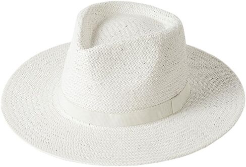 Vintage Straw Fedora Hat for Women Ladies Summer UPF Wide Brim Panama Sombrero Beach Travel in Saudi Arabia