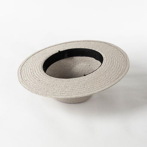 Vintage Straw Fedora Hat for Women Ladies Summer UPF Wide Brim Panama Sombrero Beach Travel in Saudi Arabia