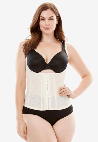 Cortland Women's Plus Size Intimates Firm Control Shaping Toursette - 6X, Black in Kuwait