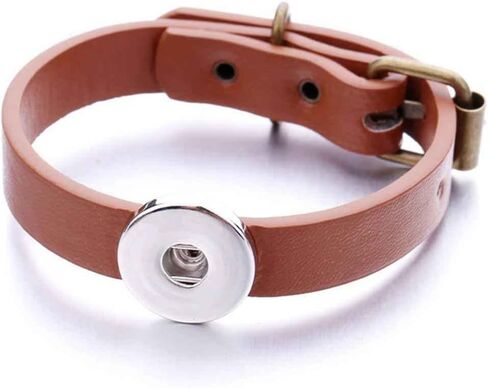 Snap Jewelry Stainless Steel Adjustable Bracelet with Buckle, 8 Inch in Saudi Arabia