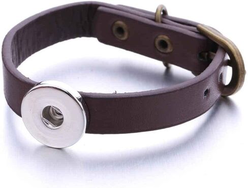Snap Jewelry Stainless Steel Adjustable Bracelet with Buckle, 8 Inch in Saudi Arabia