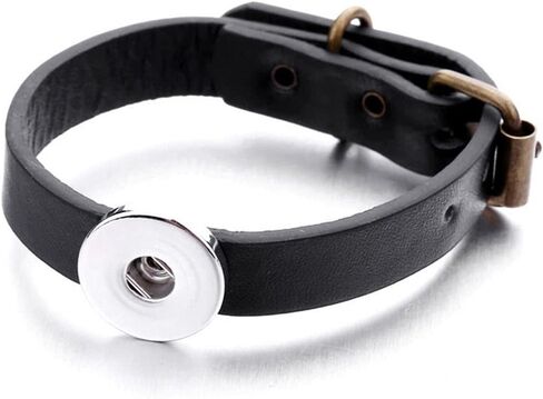 Snap Jewelry Stainless Steel Adjustable Bracelet with Buckle, 8 Inch in Saudi Arabia