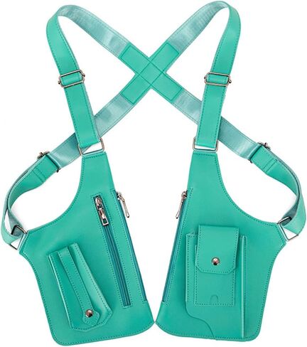 Double Shoulder Armpit Bag, Premium Leather Adjustable Underarm Shoulder Bag with Hidden Shoulder Strap Compartments in Saudi Arabia