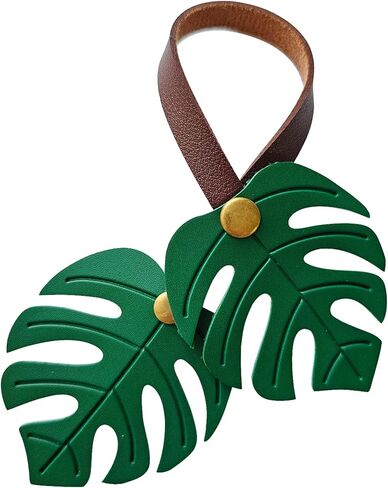 سحر حقيبة أوراق Monstera، سحر الورقة الخضراء لحقائب اليد وحقائب اليد والمحافظ وهدايا محبي النباتات in Kuwait