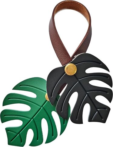سحر حقيبة أوراق Monstera، سحر الورقة الخضراء لحقائب اليد وحقائب اليد والمحافظ وهدايا محبي النباتات in Kuwait