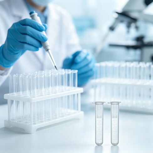 200pcs 10ml Plastic Vial Tube EP Lab Centrifuge Tube Vial Test Tube Sample Storage Container Liquid with Snap Cap in Kuwait