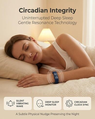 Vibrating Alarm Clock for Heavy Sleepers Vibration Wristband Watch Sleeps Wrist Silent Rise Bands Sleeper Wake up Shock Wearable Wristbands Deaf Band Bracelet Partner Deep Sleep Gadgets(Black) in Saudi Arabia