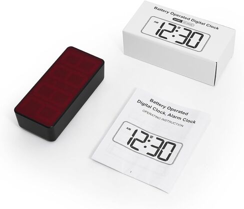 AMIR Digital Clock for Bedroom, Battery Powered Bedside Alarm Clock with 4 Adjustable Brightness, 3 Adjustable Volume, Night Mode, DST, 12/24H, Dual Alarm Desk Clock for Seniors, Kids, Teens in Saudi Arabia