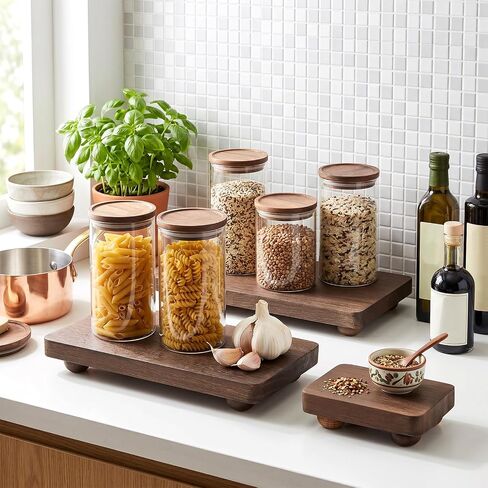 3 Pcs Wooden Risers for Display Wood Pedestal Stand Wood Riser Display Pedestal Stand Square Wooden-Pedestal Holder for Decor Home Kitchen,3 Sizes(12 x 6.7, 8 x 4.7, 4 * 2.8 in,Brown) in Saudi Arabia