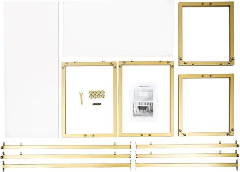 2PCS Metal Nesting Tables, Gold Display Riser Shelf, 110lbs Load Capacity Retail Displays, Display Riser Shelf for Store & Home, Shoes in Saudi Arabia