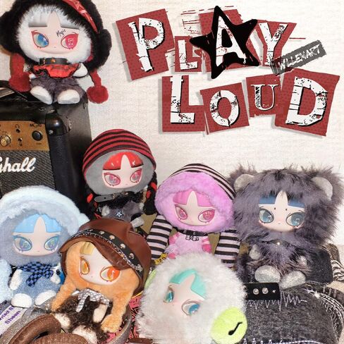 INN's Play Loud Series Plush Keychain Blind Box 1Pc (1 of 7 Possible Styles) Cute Key Ring Collectible Birthday Gifts in Saudi Arabia