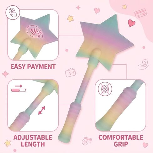 Credit Card Wand, Star-Shaped Fairy Wand Credit Card Holder,Magic Wand Credit Card Holder for Tap-to-Pay Transactions, in Random Color in Kuwait