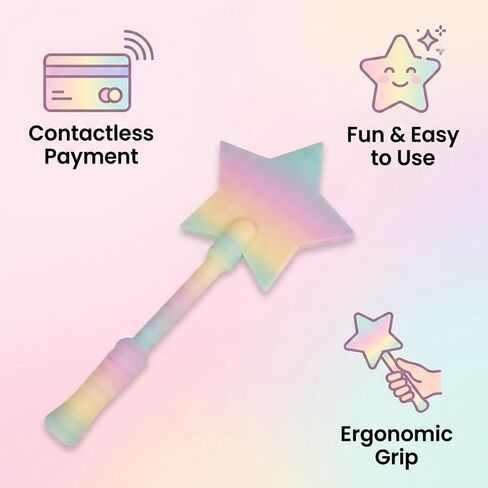 Credit Card Wand, Star-Shaped Fairy Wand Credit Card Holder,Magic Wand Credit Card Holder for Tap-to-Pay Transactions, in Random Color in Kuwait