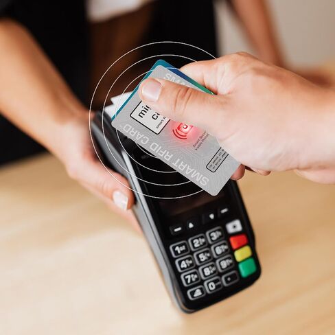 Smart RFID Card w LED Signal Detection - Blocks Wireless Skimming – Credit Card Protector for Wallets – Stops NFC/RFID Scanners – Skimming Protection in Kuwait