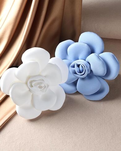 Zinniday Rose Flower Fascinators Hats - 2026 Elegant Extra Large Fascinator Hat Rose Cocktail Headpiece for Women Church in Kuwait