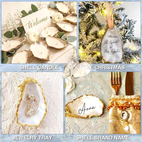 ZYNERY 30PCS Natural Oyster Shells for Crafts, 5"-6" Large Gray Seashells Bulk for DIY Ornaments, Decoupage, Shell Painting, Vase Filler, Beach Decor & Ocean Theme Parties in Kuwait