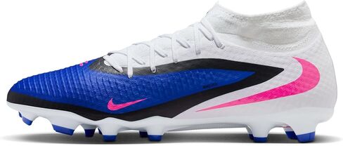 Nike Phantom 6 High Academy Multi-Ground Soccer Cleats (Racer Blue/White/Pink Blast) in Kuwait