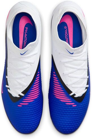 Nike Phantom 6 High Academy Multi-Ground Soccer Cleats (Racer Blue/White/Pink Blast) in Kuwait