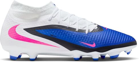 Nike Phantom 6 High Academy Multi-Ground Soccer Cleats (Racer Blue/White/Pink Blast) in Kuwait