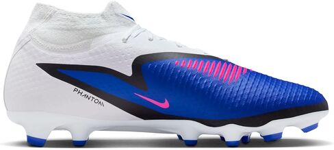 Nike Phantom 6 High Academy Multi-Ground Soccer Cleats (Racer Blue/White/Pink Blast) in Kuwait