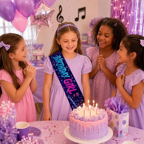 Kpop Birthday Decorations Sash, Birthday Girl Sash for Kpop Theme Party, Kpop Party Supplies for Birthday Graduation Bachelorette, Adjustable Happy Birthday Sash 62 Inch in Saudi Arabia