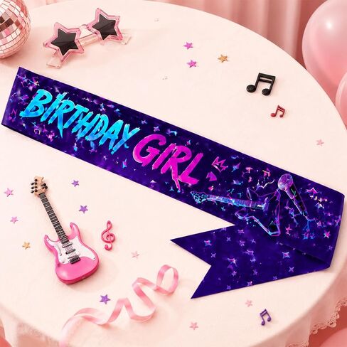 Kpop Birthday Decorations Sash, Birthday Girl Sash for Kpop Theme Party, Kpop Party Supplies for Birthday Graduation Bachelorette, Adjustable Happy Birthday Sash 62 Inch in Saudi Arabia
