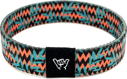 Hang Loose Bands - Coastal Surfer Beach Bracelet for Men, Women & Teens - Comfy Summer - Boho Reversible Wristband - Palm Coast | Extra Small: 5.5" length (for petites & kids) in Kuwait