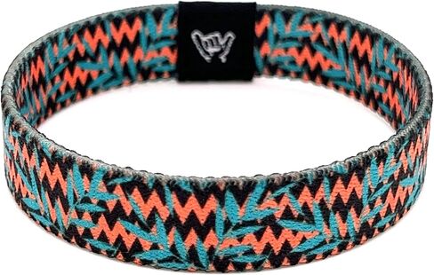 Hang Loose Bands - Coastal Surfer Beach Bracelet for Men, Women & Teens - Comfy Summer - Boho Reversible Wristband - Palm Coast | Extra Small: 5.5" length (for petites & kids) in Kuwait