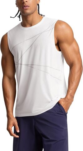 BRXL Lightweight Workout Tank Tops for Men Athletic Gym Sleeveless Mucle Active Beach Shirts in Kuwait